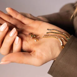 Boucles Avenue strass blancs