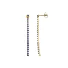 Boucles Avenue strass bleus