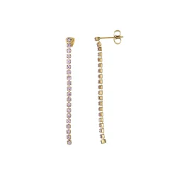 Boucles Avenue strass violets