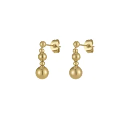 Boucles Bellinda acier doré or