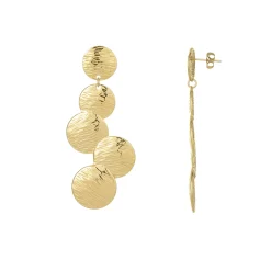 Boucles Bloom acier doré or