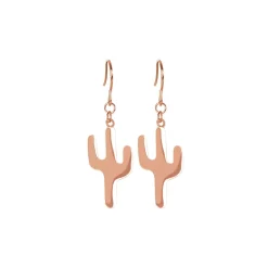 Boucles Cactus acier rose