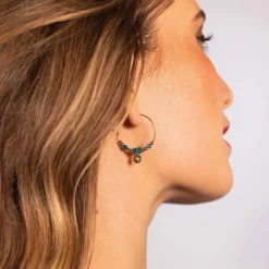 Boucles Cancun Pierres Apatite bleue