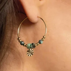 Boucles Cancun Turquoise Africaine