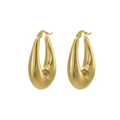 Boucles Capri acier doré or