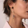 Boucles Cassandre acier doré or