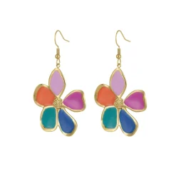 Boucles Charlène acier doré or