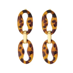 Boucles Charlotte acier doré or