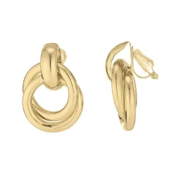 Boucles clip Nini acier doré or