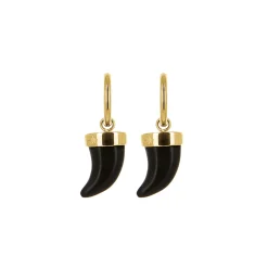 Boucles Corne acier doré or