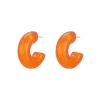 Boucles créole Summer orange