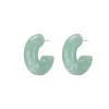 Boucles créole Summer verte