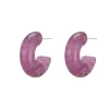 Boucles créole Summer violette