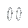 Boucles Créoles Madrid acier argenté