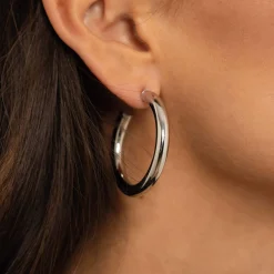 Boucles Créoles rondes acier