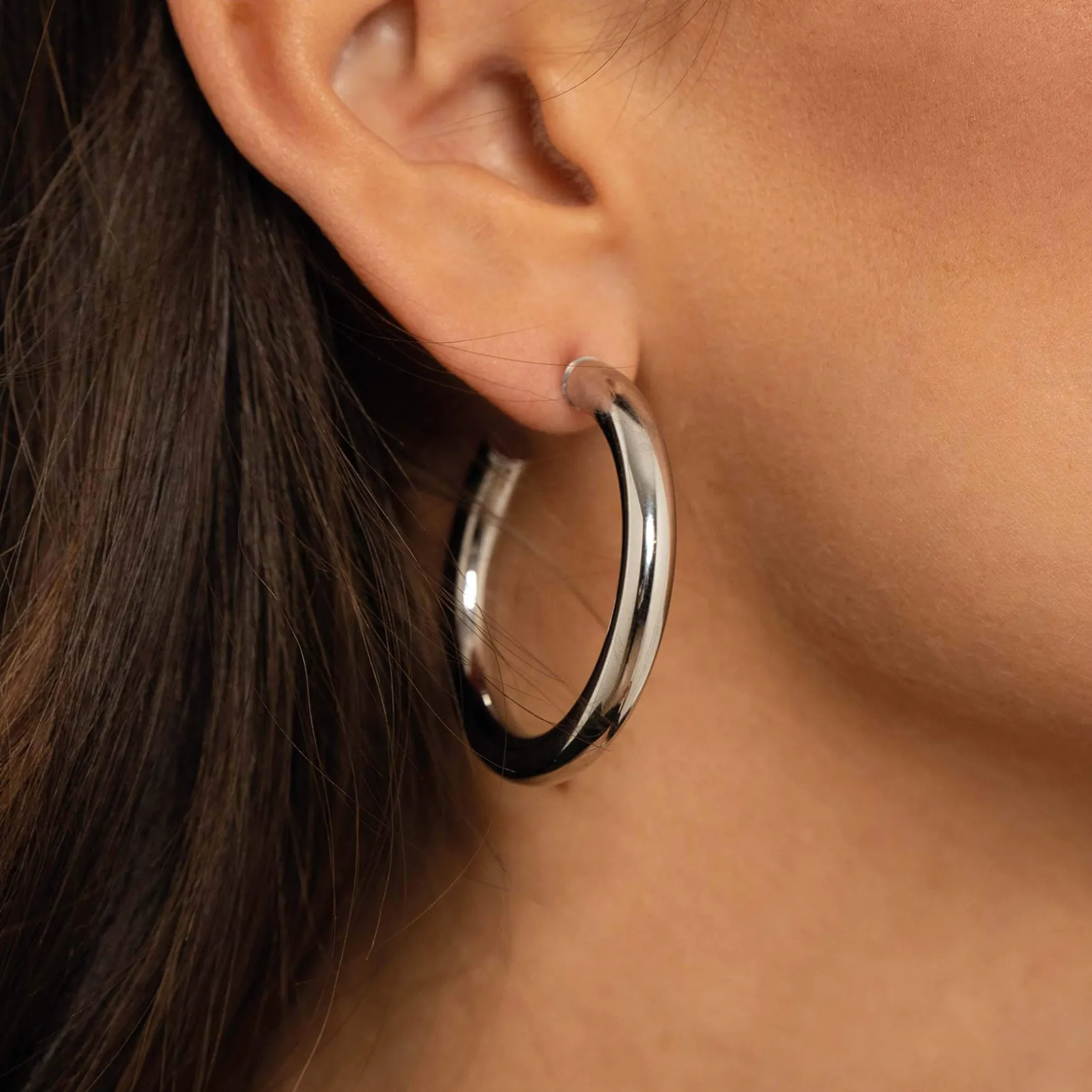 Boucles Créoles rondes acier