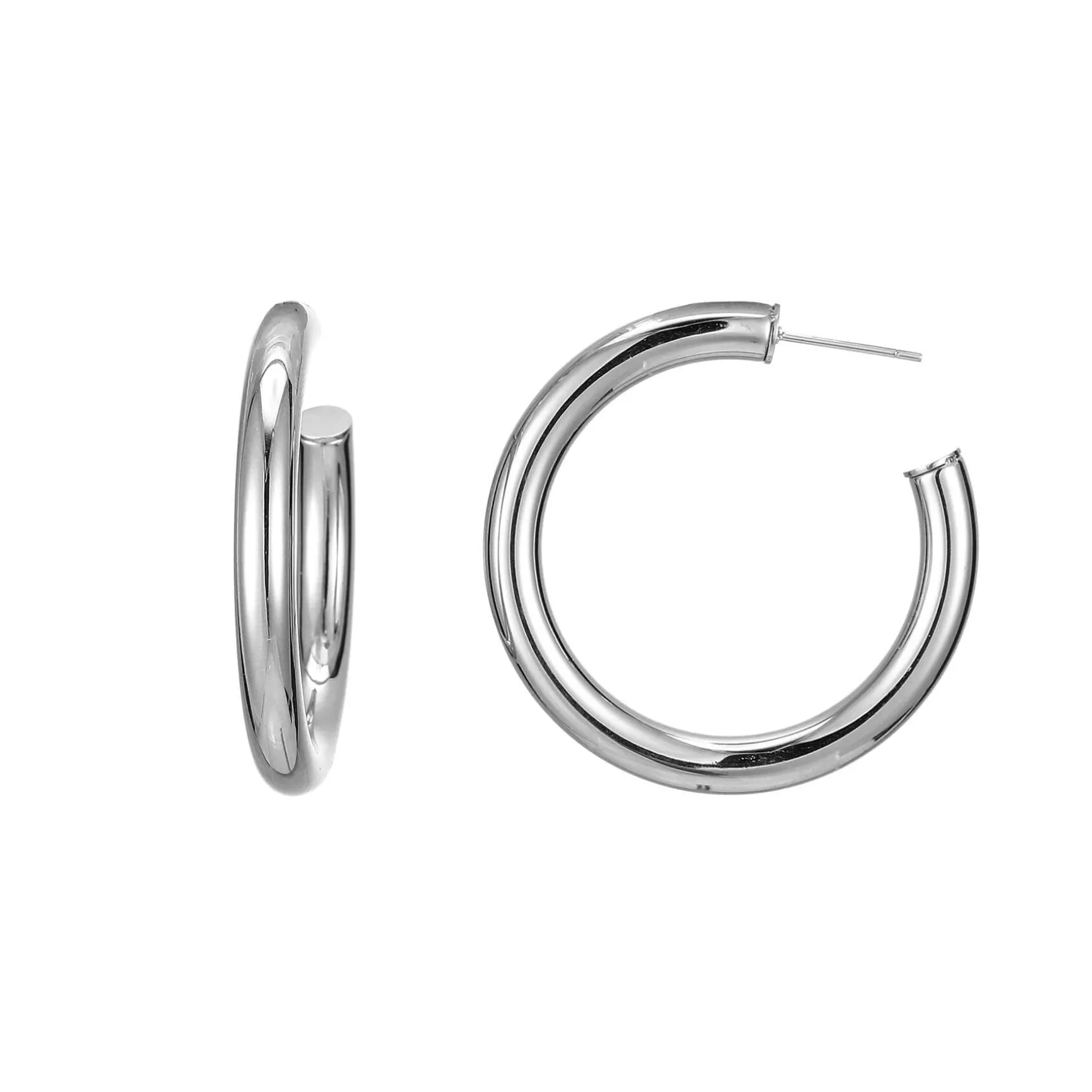 Boucles Créoles rondes acier