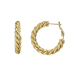 Boucles créoles torsadées