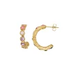 Boucles Créoles zircons multicolores