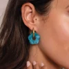 Boucles Donut bleues