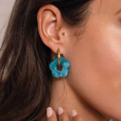 Boucles Donut bleues