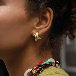 Boucles d'oreille clip Heloise doré or