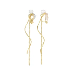 Boucles d'oreille clip Méline doré or
