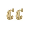 Boucles Doriane acier doré or