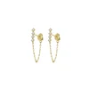 Boucles Ellia acier doré or