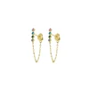 Boucles Ellia multicolore acier doré or