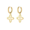 Boucles Eléonore acier doré or