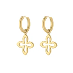 Boucles Eléonore acier doré or
