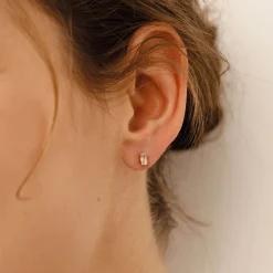 Boucles Elvira acier doré or