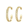 Boucles Eolia acier doré or