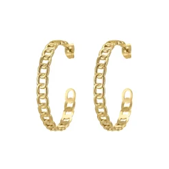 Boucles Eolia acier doré or
