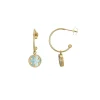 Boucles Etoiles pierre Amazonite