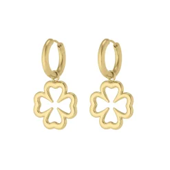 Boucles Evy acier doré or