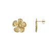 Boucles Florine acier doré or