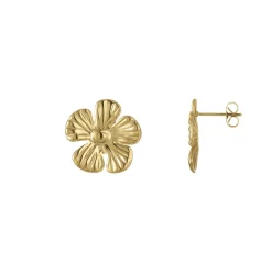 Boucles Florine acier doré or