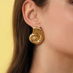 Boucles Galapagos acier doré or