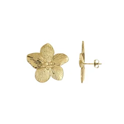 Boucles Garden acier doré or