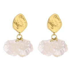 Boucles Honorine acier doré or