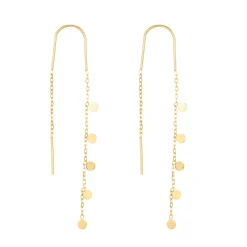 Boucles Infinity acier doré or