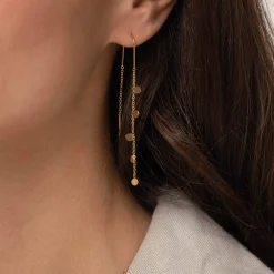 Boucles Infinity acier doré or