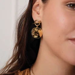 Boucles Izzy acier doré or