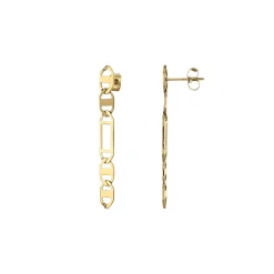 Boucles Joan acier doré or