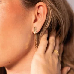 Boucles Joan acier doré or