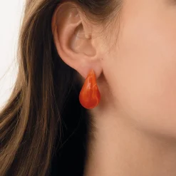 Boucles Kiko orange