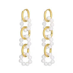 Boucles Lalita  acier doré or