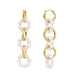Boucles Lalita  acier doré or